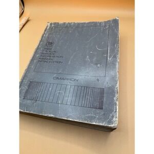 1986 Cadillac Service Information Manual Initial Edition Cimarron Paperback